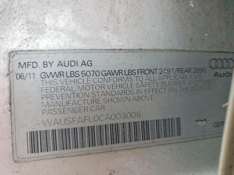 2012 AUDI A4 PREMIUM — Фото 12 из 12