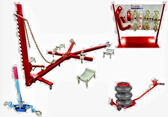 2026 4 CLAMP PORTABLE FRAME PULLER + AIR JACK + TOOLS CART — Фото 2 из 10