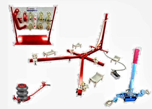2026 4 CLAMP PORTABLE FRAME PULLER + AIR JACK + TOOLS CART — Фото 3 из 10