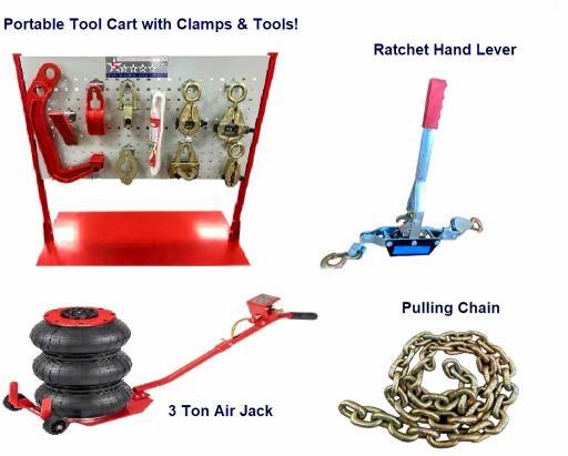 2026 4 CLAMP PORTABLE FRAME PULLER + AIR JACK + TO — Фото 8 из 10