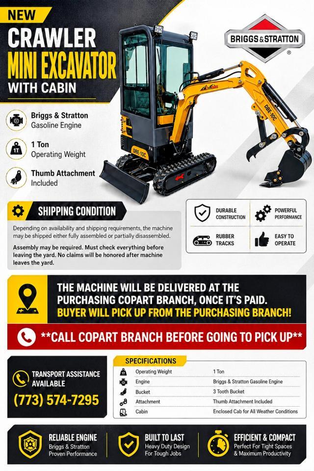 2027 OTHERS 1 TON MINI EXCAVATOR CABIN — Фото 10 из 10