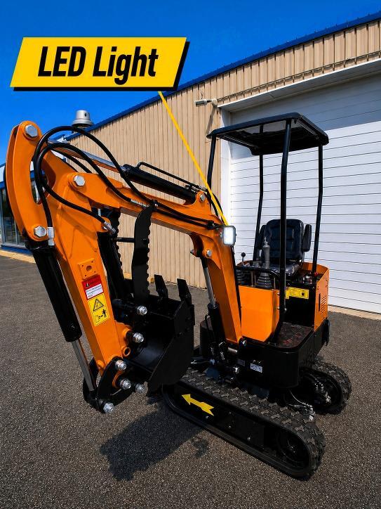 2026 1 TON MINI EXCAVATOR (CANOPY) + HYDRAULIC THUMB — Фото 3 из 10