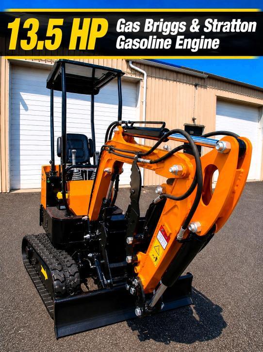2026 1 TON MINI EXCAVATOR (CANOPY) + HYDRAULIC THUMB — Фото 7 из 10