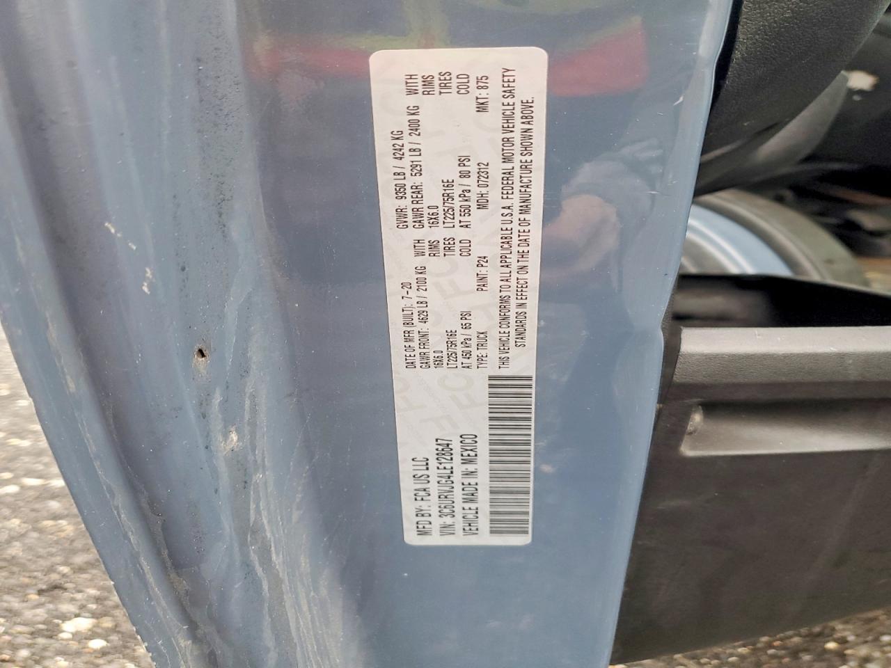 2020 RAM PROMASTER 3500 CARGO — Фото 13 из 13