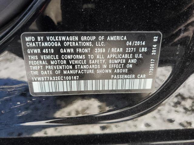 2014 VOLKSWAGEN PASSAT SE — Фото 12 из 12