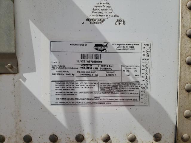 2007 WABASH DVDBHPC DRY VAN TRAILER — Фото 10 из 10
