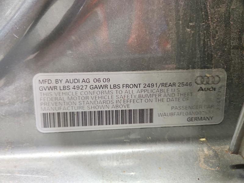 2010 AUDI A4 PREMIUM — Фото 12 из 12