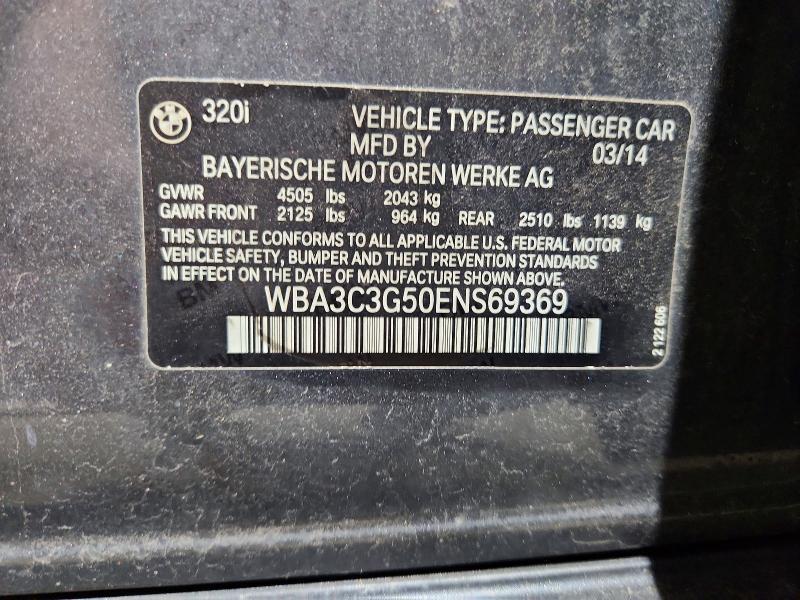 WBA3C3G50ENS69369 2014 BMW 320 photo no. 12