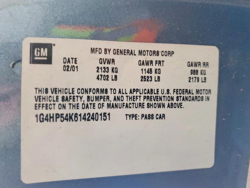 2001 BUICK LESABRE CUSTOM — Фото 12 из 12