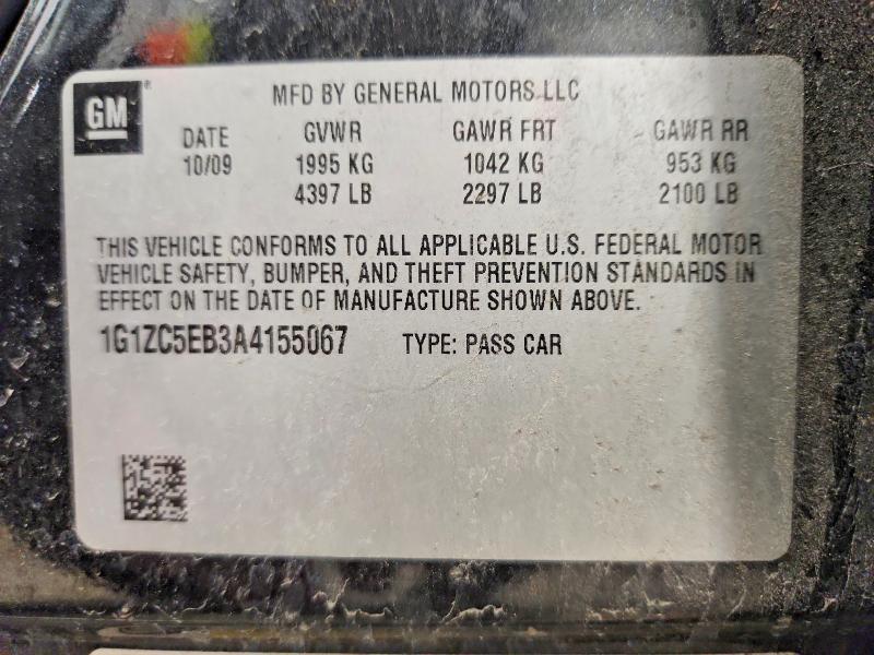 2010 CHEVROLET MALIBU 1LT — Фото 13 из 13