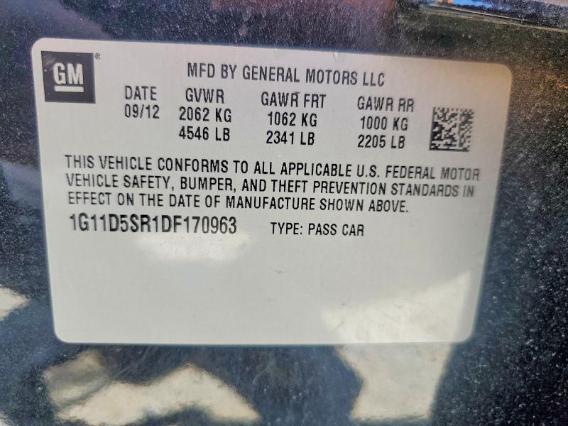 2013 CHEVROLET MALIBU 1LT — Фото 12 из 12
