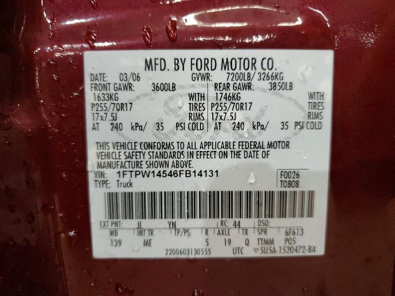 2006 FORD F150 SUPERCREW — Фото 12 из 12
