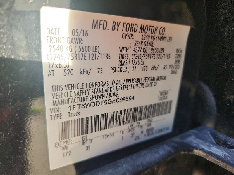 2016 FORD F350 SUPER DUTY — Фото 13 из 13