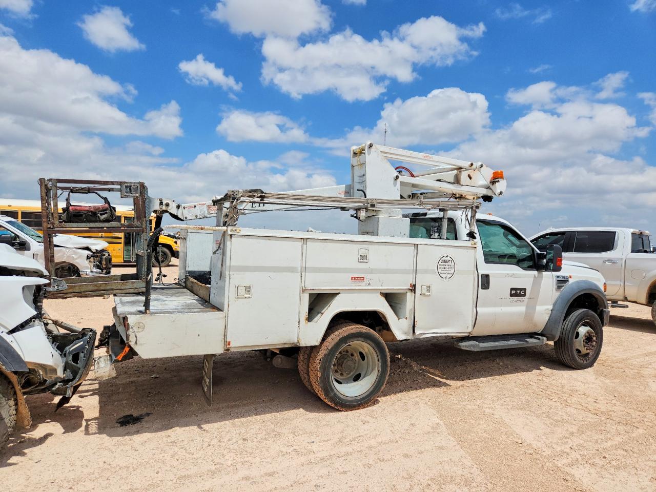 2008 FORD F450 SUPER DUTY CABLE PLACER BUCKET TRUCK — Фото 3 из 12