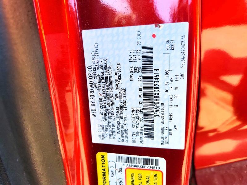 2013 FORD FUSION SE — Фото 12 из 12