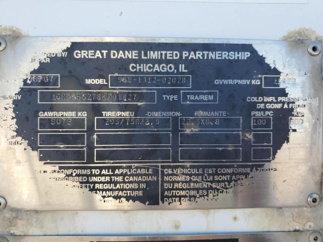 2008 GREAT DANE SSL-1312-02028 DRY VAN TRAILER — Фото 10 из 10