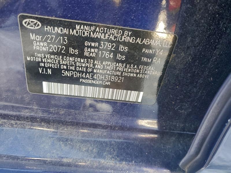 2013 HYUNDAI ELANTRA GLS — Фото 12 из 12