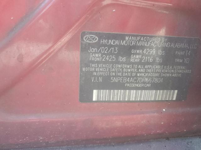 2013 HYUNDAI SONATA GLS — Фото 12 из 12