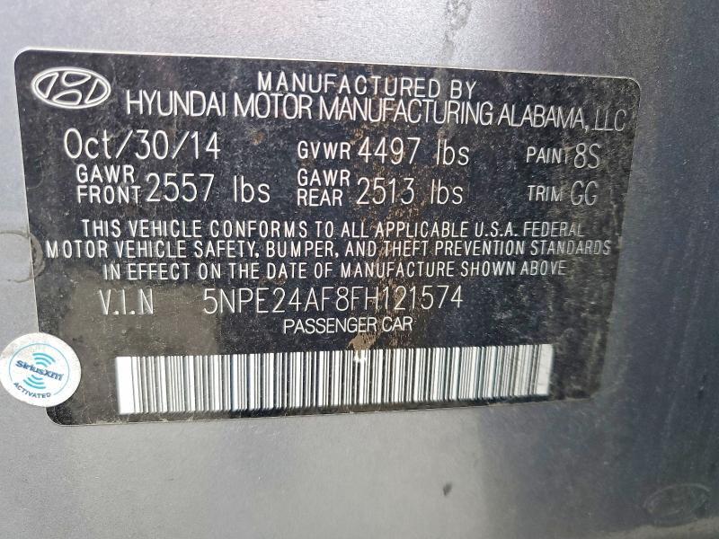 2015 HYUNDAI SONATA SE — Фото 12 из 12