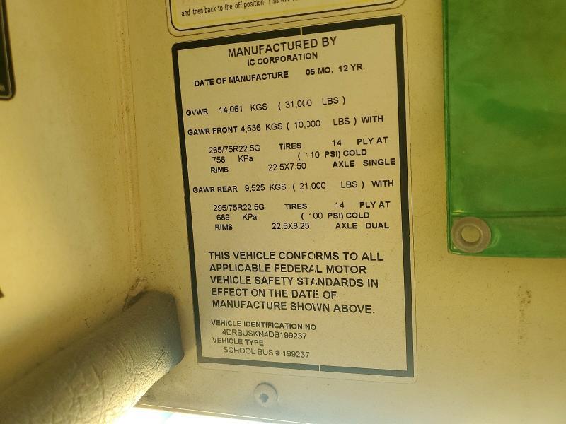 2013 IC CORPORATION CE SERIES SCHOOL - SCHOOL BUS — Фото 10 из 10