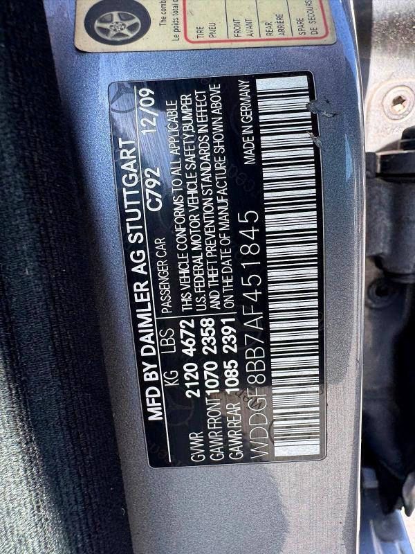 2010 MERCEDES-BENZ C 300 4MATIC — Фото 9 из 11
