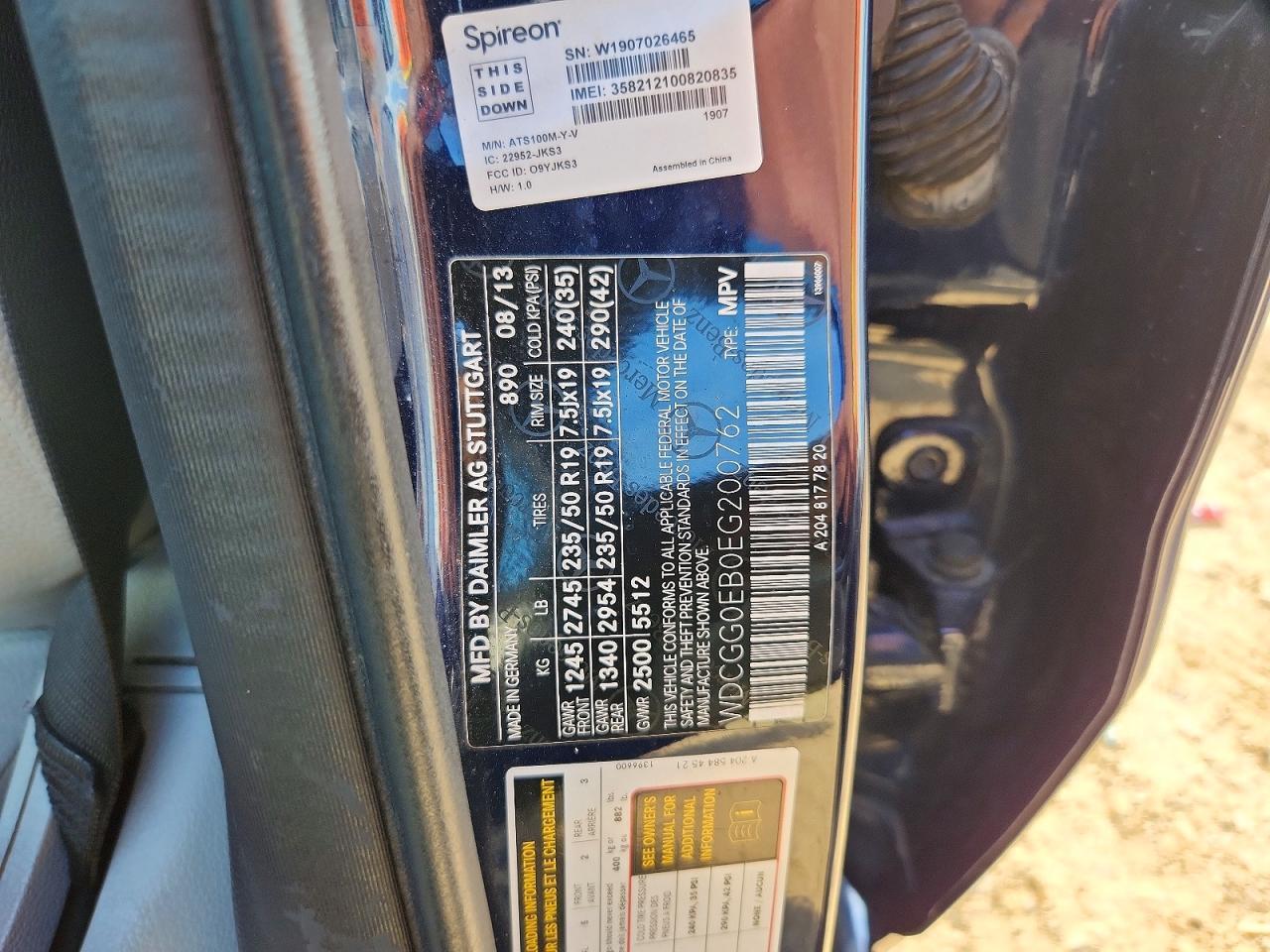 2014 MERCEDES-BENZ GLK 250 BLUETEC — Фото 12 из 12