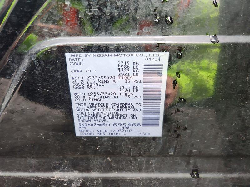 2014 NISSAN PATHFINDER S — Фото 13 из 13
