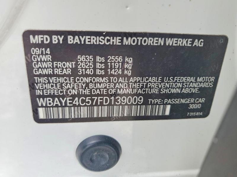 2015 BMW 740 LI — Фото 12 из 12