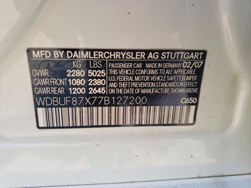 2007 MERCEDES-BENZ E 350 4MATIC — Фото 12 из 12