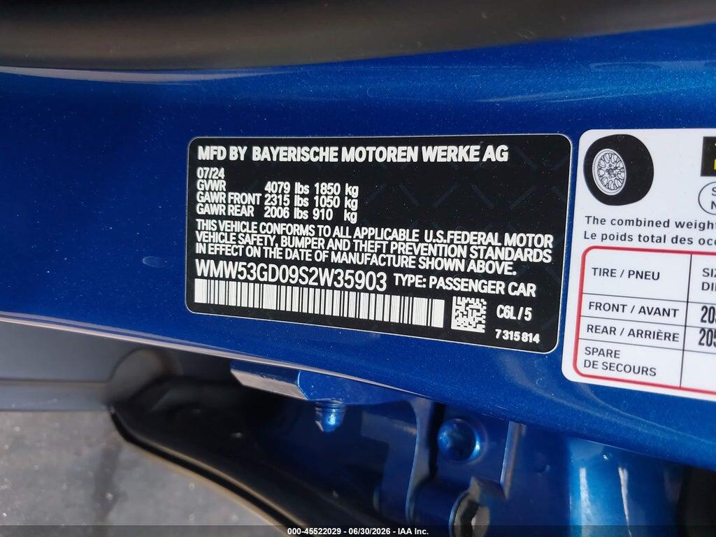 WMW53GD09S2W35903 2025 MINI HARDTOP photo no. 9