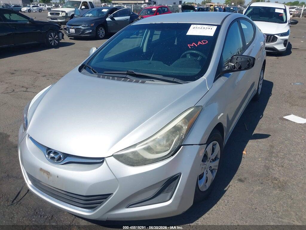 5NPDH4AE7GH707962 2016 HYUNDAI ELANTRA photo no. 2