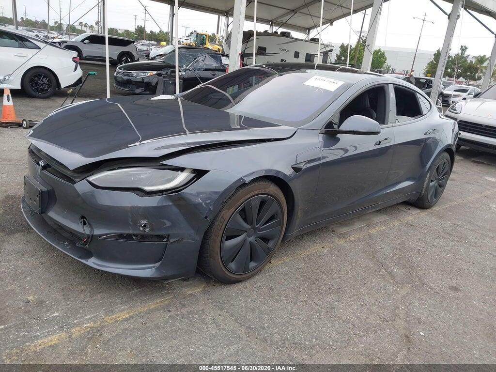5YJSA1E66NF478229 2022 TESLA MODEL S photo no. 2