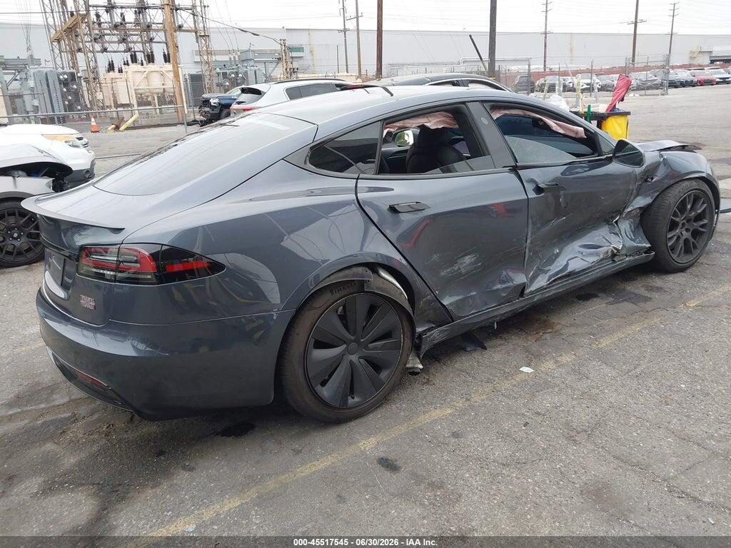 5YJSA1E66NF478229 2022 TESLA MODEL S photo no. 4