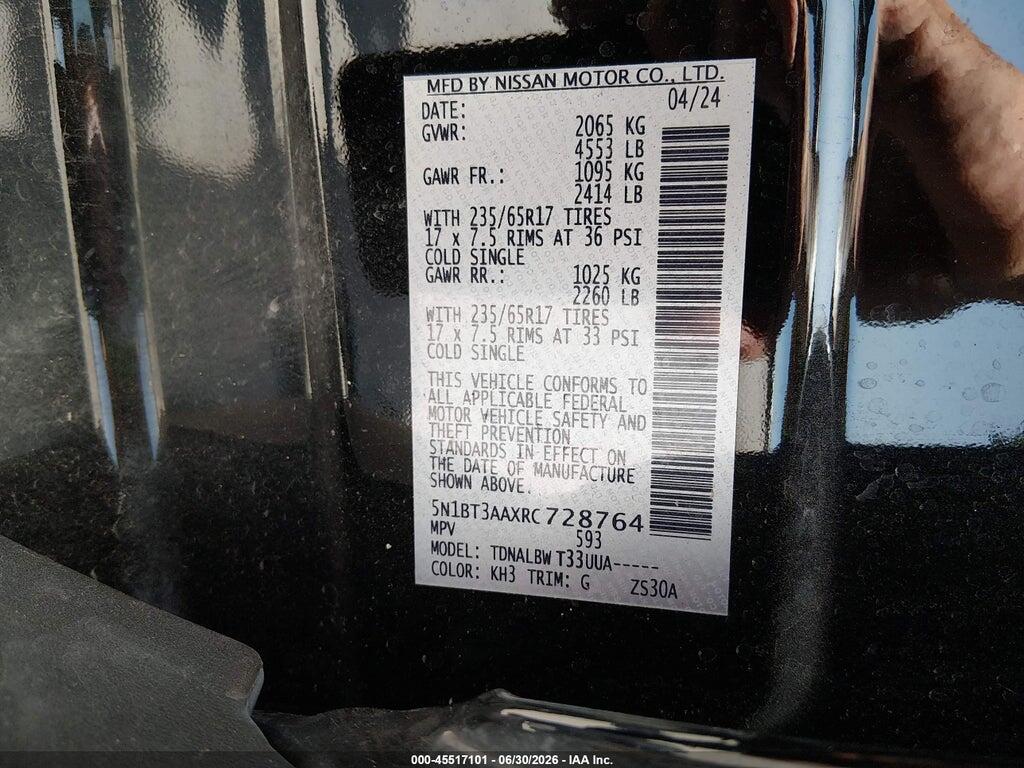5N1BT3AAXRC728764 2024 NISSAN ROGUE photo no. 9
