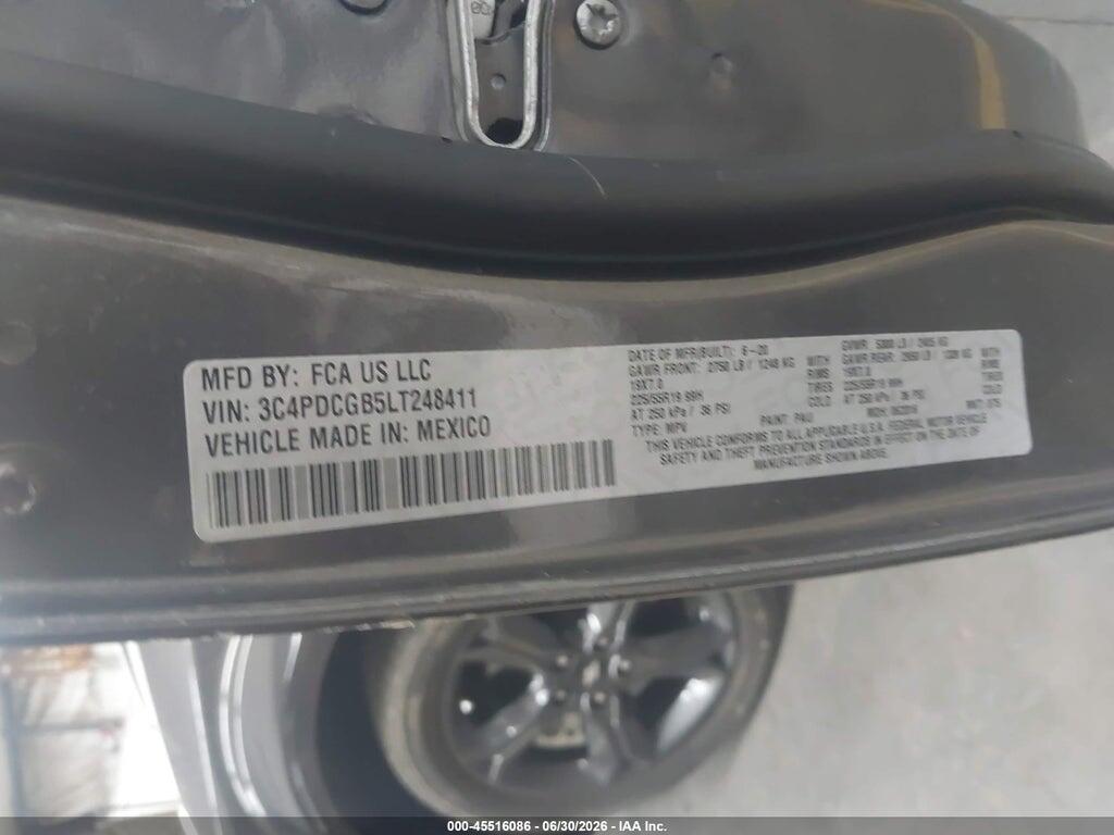 3C4PDCGB5LT248411 2020 DODGE JOURNEY photo no. 9