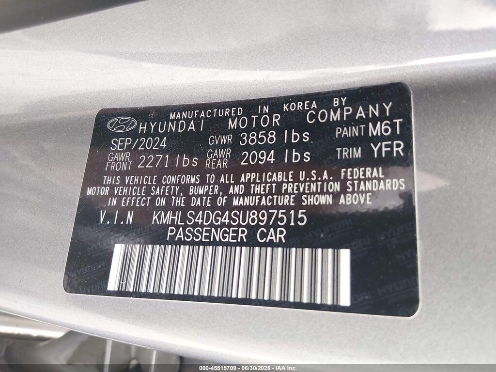KMHLS4DG4SU897515 2025 HYUNDAI ELANTRA photo no. 9