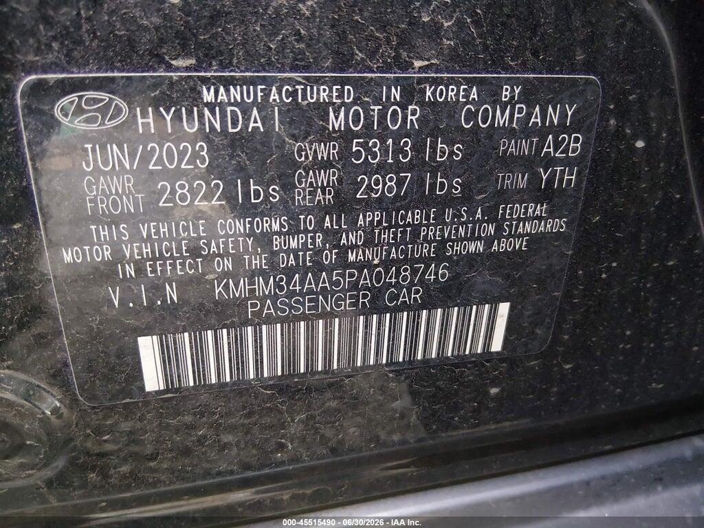 KMHM34AA5PA048746 2023 HYUNDAI IONIQ 6 photo no. 9