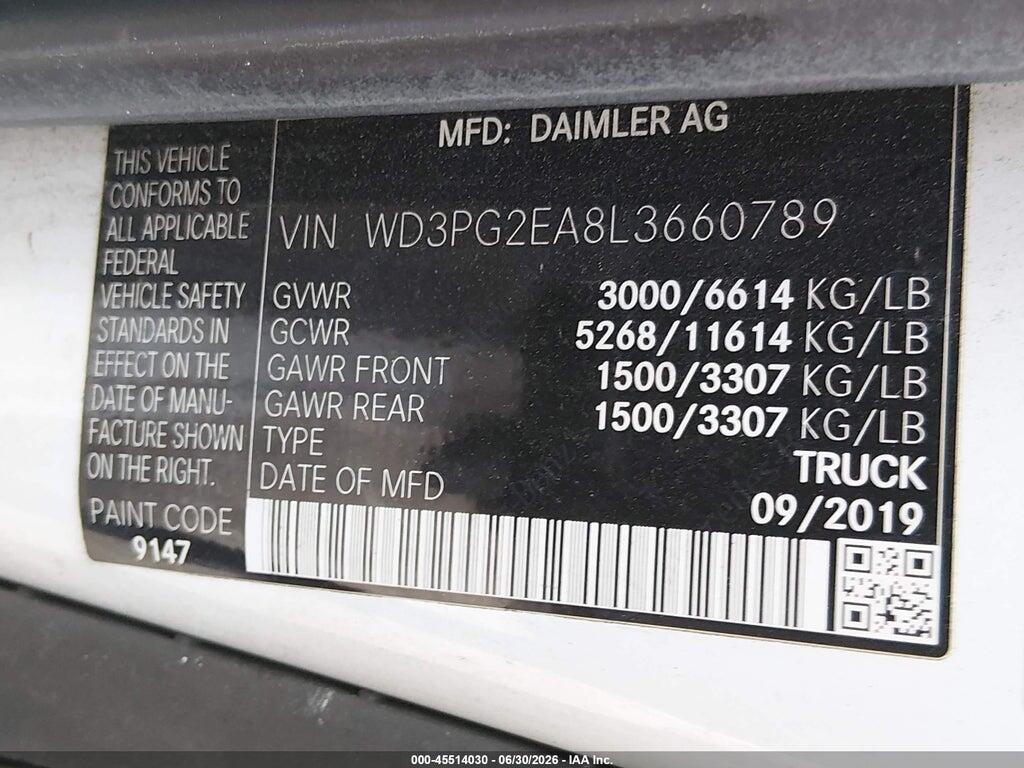 WD3PG2EA8L3660789 2020 MERCEDES-BENZ METRIS photo no. 9