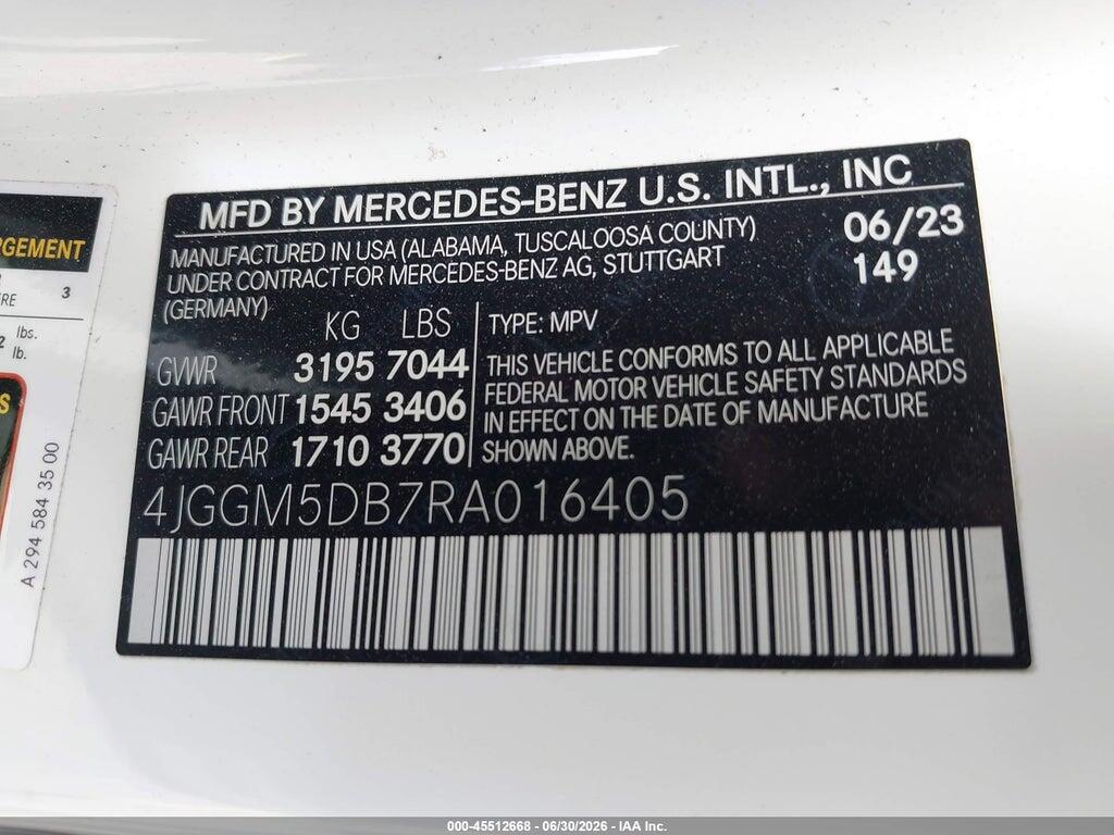 4JGGM5DB7RA016405 2024 MERCEDES-BENZ AMG EQE SUV photo no. 9