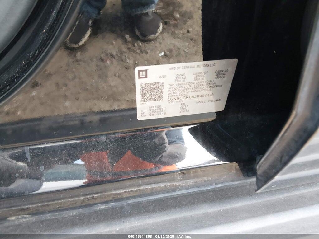 1GNSCGKC5JR404478 2018 CHEVROLET SUBURBAN photo no. 9