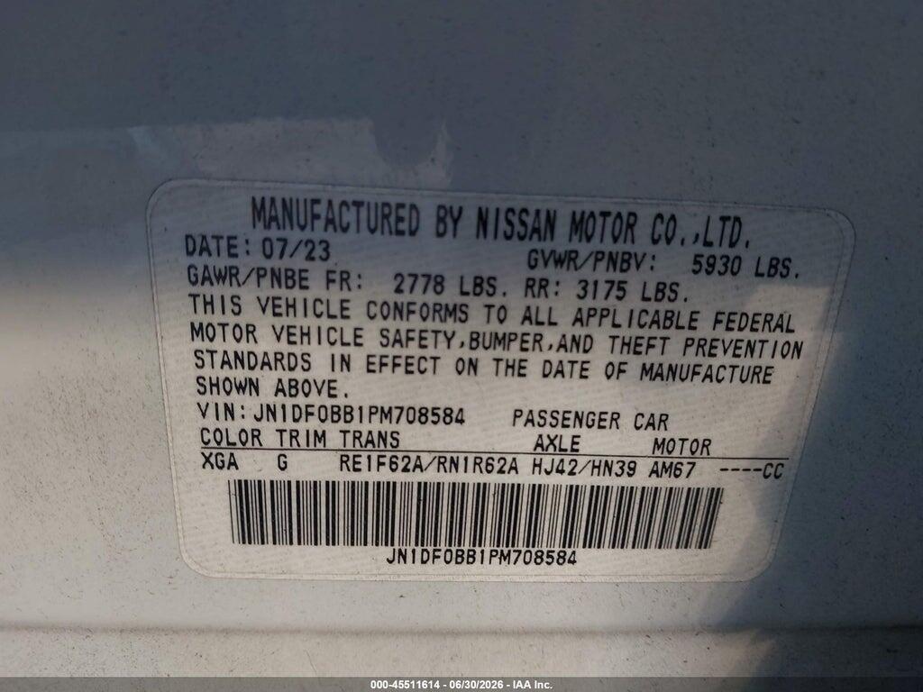 JN1DF0BB1PM708584 2023 NISSAN ARIYA photo no. 9
