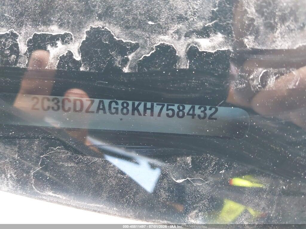 2C3CDZAG8KH758432 2019 DODGE CHALLENGER photo no. 9