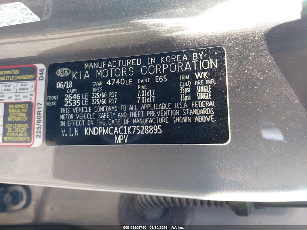 KNDPMCAC1K7528895 2019 KIA SPORTAGE photo no. 9