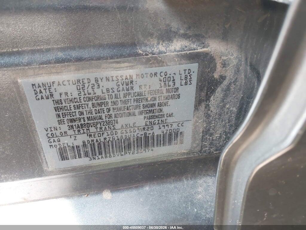 3N1AB8DV6PY238974 2023 NISSAN SENTRA photo no. 9