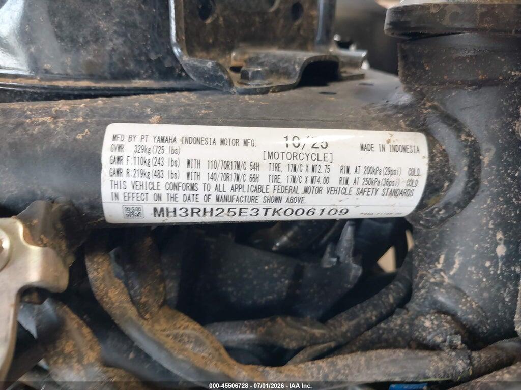 MH3RH25E3TK006109 2026 YAMAHA YFZ320 photo no. 10