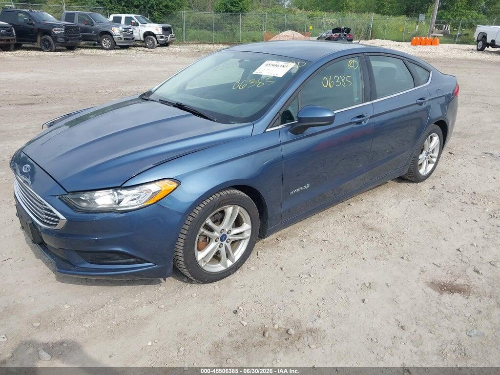 3FA6P0LU4JR138104 2018 FORD FUSION HYBRID photo no. 2