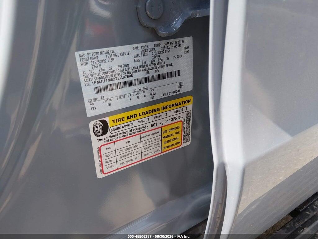 1FMJU1M82TEA07808 2026 FORD EXPEDITION photo no. 9