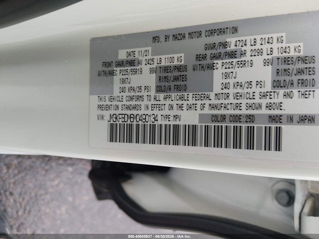 JM3KFBDM6M0490134 2021 MAZDA CX-5 photo no. 9