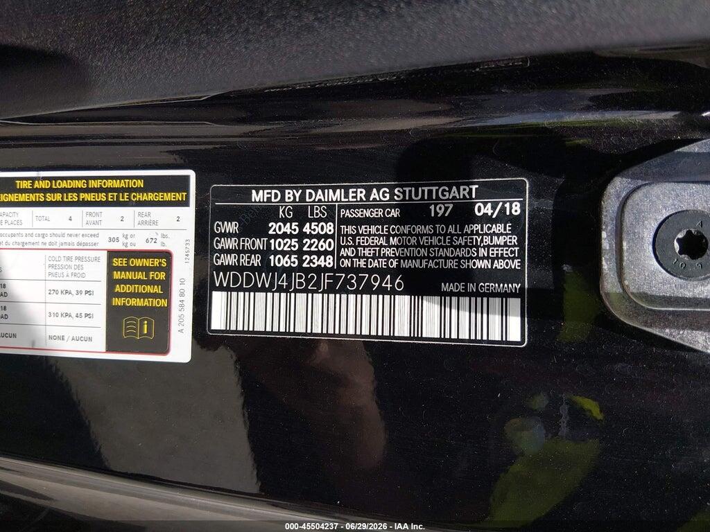 WDDWJ4JB2JF737946 2018 MERCEDES-BENZ C 300 photo no. 9