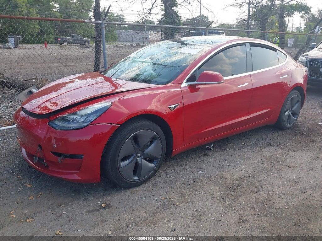 5YJ3E1EB5JF054959 2018 TESLA MODEL 3 photo no. 2